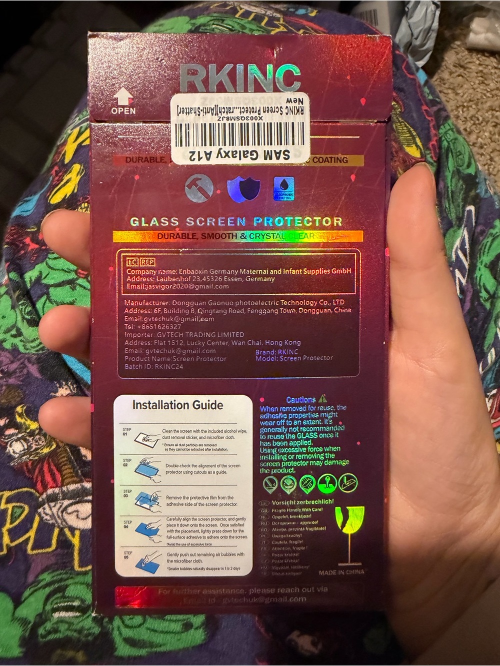 2 RKINC Tempered Glass Screen Protector - Picture 2 of 3